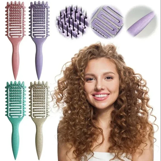 Curl Defining Detangling Hair Brush – Wet & Curly Hair Comb