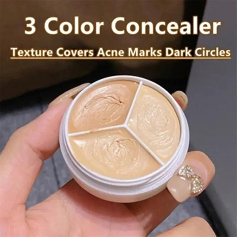 3-Color Concealer Palette – Dark Circle & Face Coverage