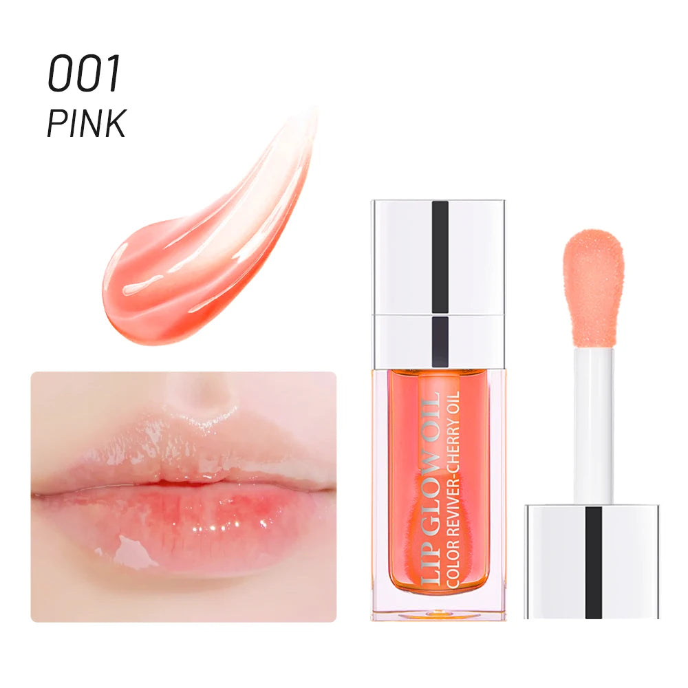 Moisturizing Lip Oil Gloss – Plumping & Hydrating Pink Balm