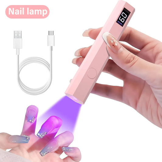 YIKOOLIN Handheld UV/LED Nail Dryer Lamp – Gel Polish Curing Tool