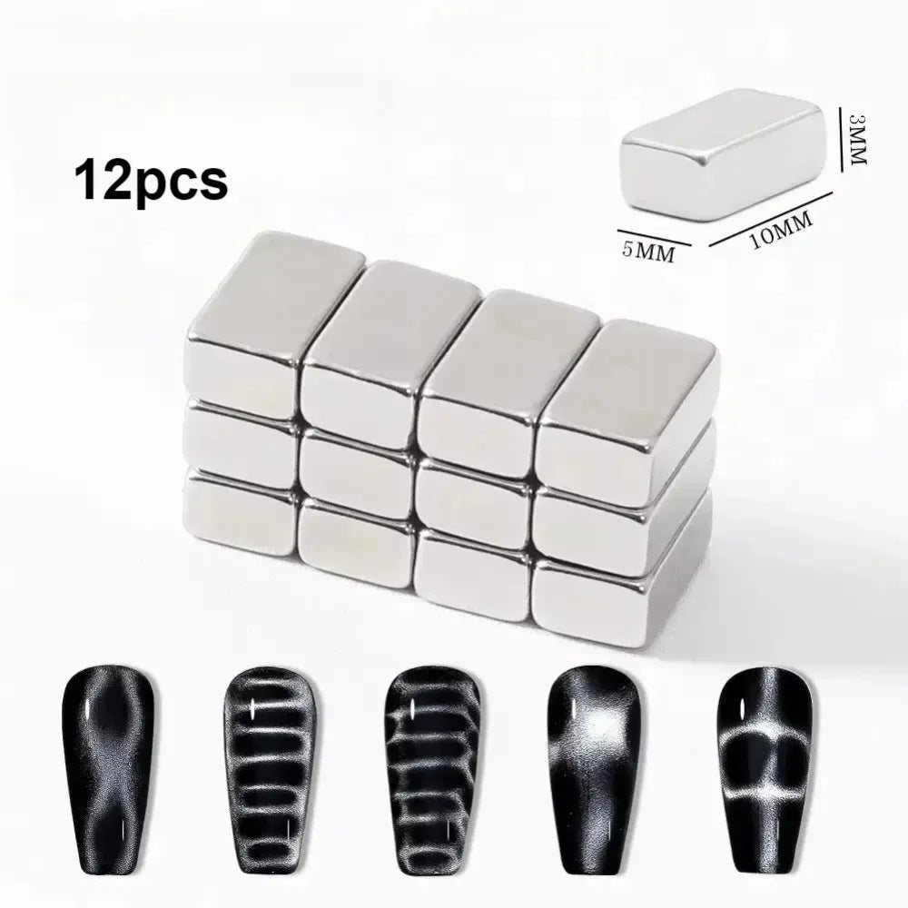 3D Double-Headed Cat Eye Nail Art Set – Magnetic Gel Polish Tools