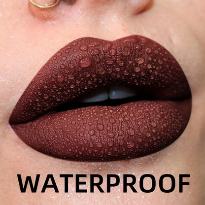19-Color Matte Velvet Liquid Lipstick – Waterproof Nude to Red Lip Tint