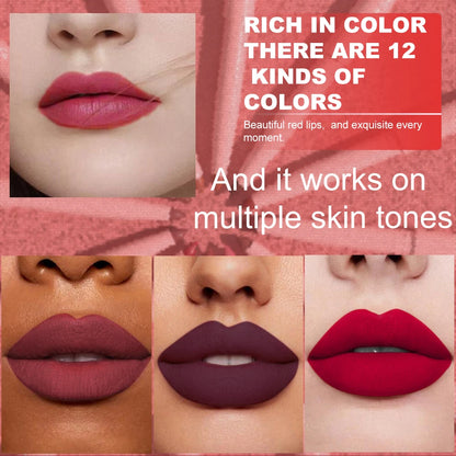 6-Piece Lip Liner Pen Set – Long-Lasting Waterproof Lip Gloss