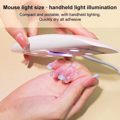 6W Mini LED UV Nail Dryer – Portable Home Manicure Lamp