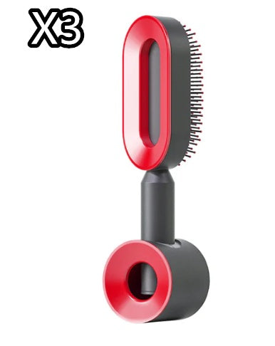 One-Click Self Cleaning Hair Brush
