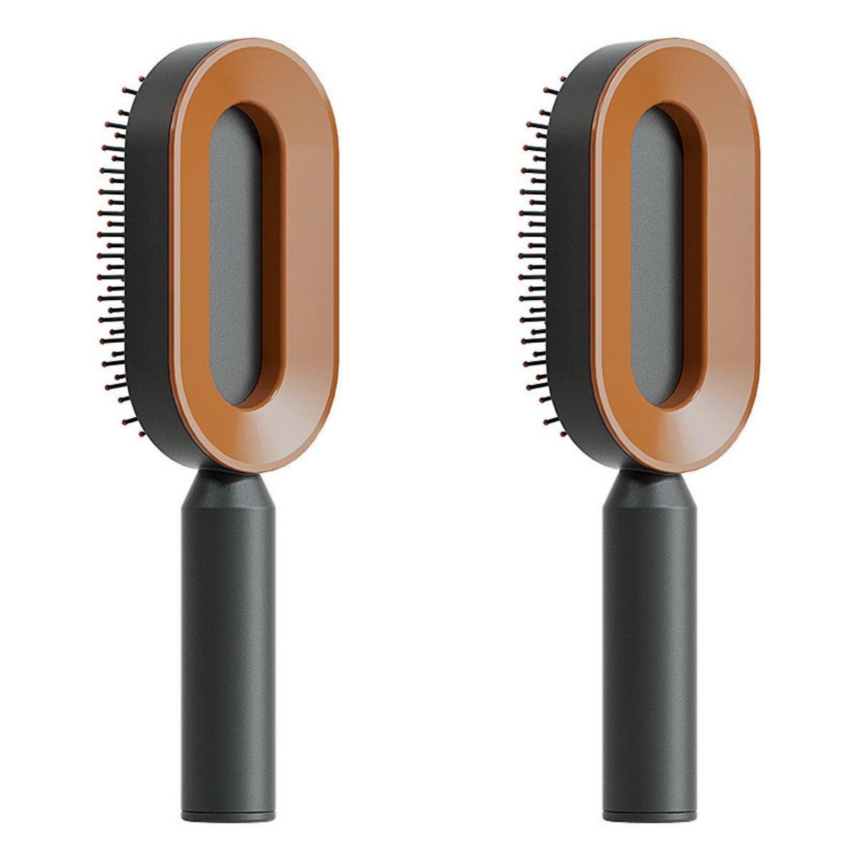 One-Click Self Cleaning Hair Brush