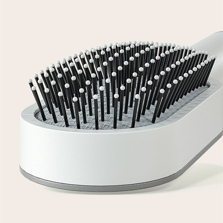 One-Click Self Cleaning Hair Brush