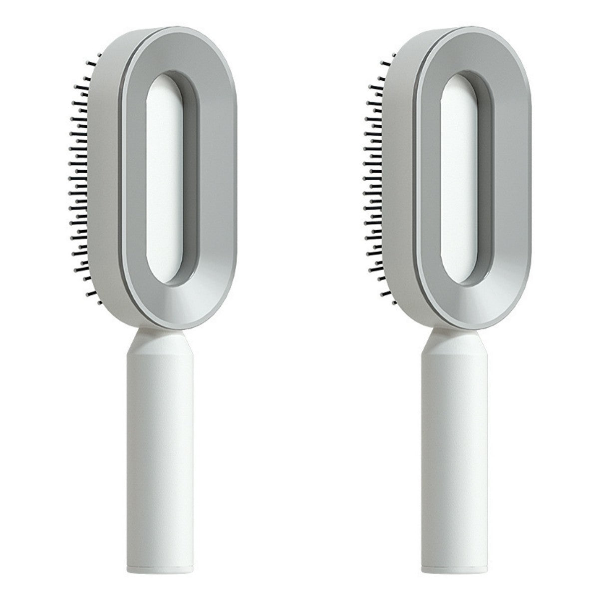 One-Click Self Cleaning Hair Brush